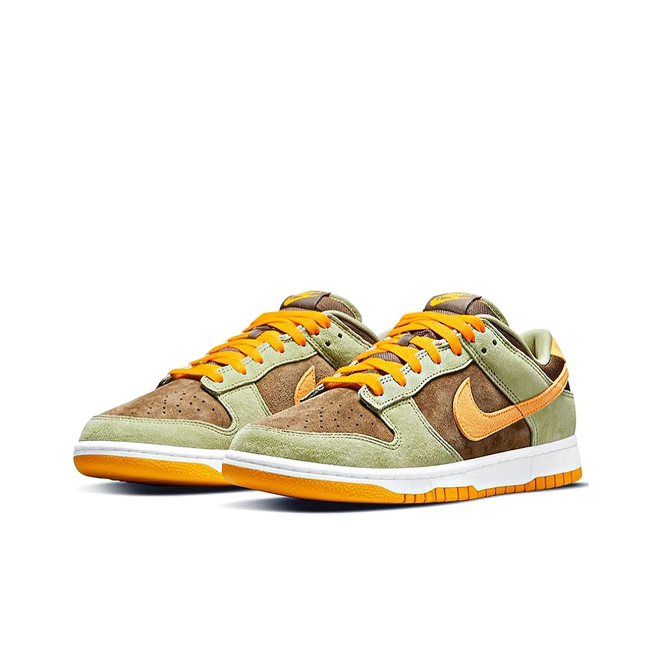 耐克NikeDunk 橄榄绿棕橙拼接男女款 休闲复古低帮板鞋DH5360-300