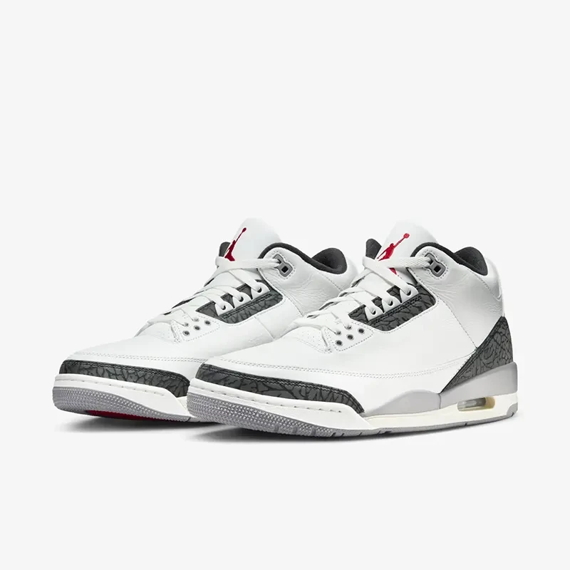 Air Jordan 3 AJ3白水泥 水泥灰 男子复古运动篮球鞋CT8532-106