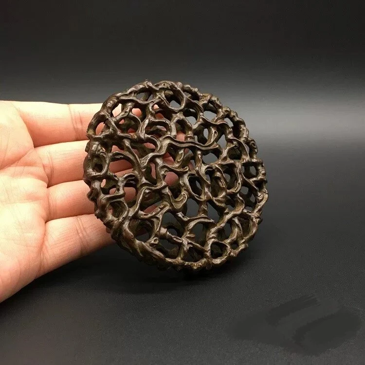多坤专属福利铜创意大号镂空杯垫盖制摆件