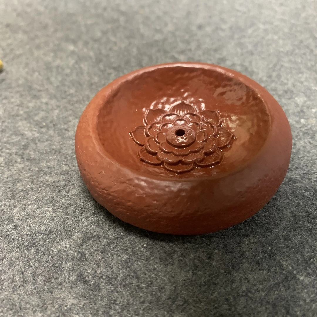 a【大红袍莲花香插】多坤  茶周边福利复古怀旧手工作品