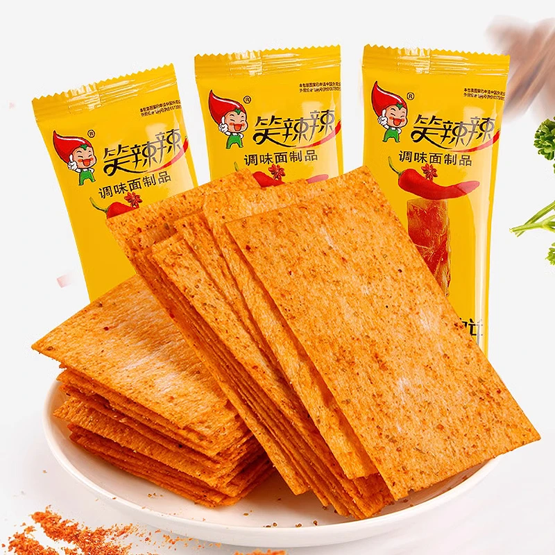 印度飞饼香辣片干辣条8090后儿时怀旧休闲辣条美味网红零食品小吃