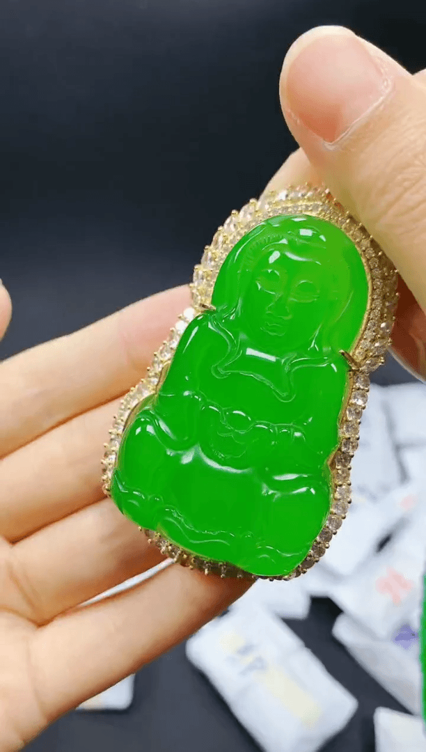 【闪购商品】玛瑙/玉髓颈饰合金镶嵌大观音6m珠链