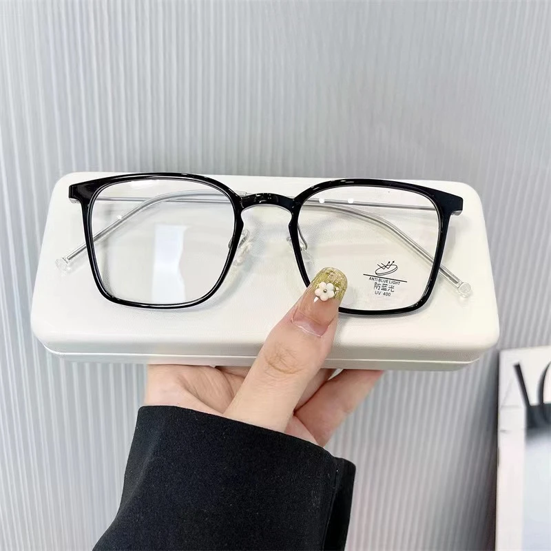 时尚韩版超轻TR眼镜百搭网红清爽装饰可配镜防蓝光变色近视8046