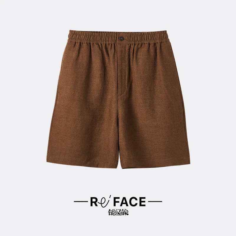 RRFACE｜炎夏古樸麻棉編織感短裤