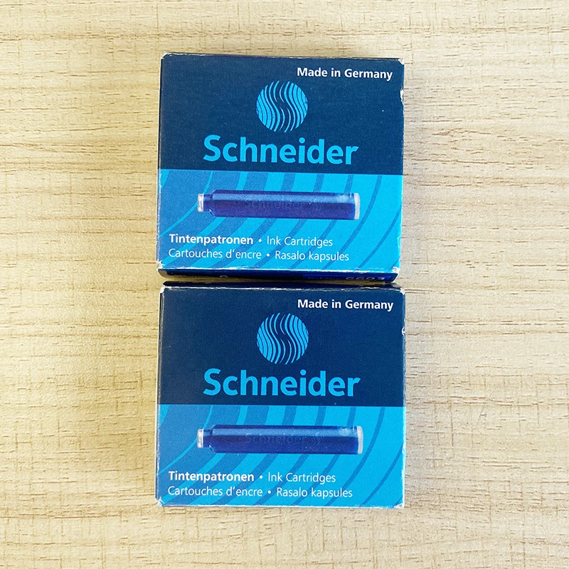 SCHNEIDER/施耐德钢笔墨囊墨水墨胆 2盒装12支 德国进口 2.6口径
