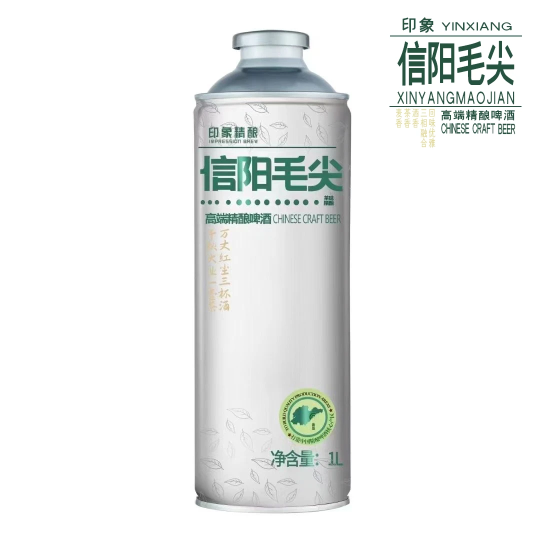 青西印象信阳毛尖精酿啤酒青岛产地 12°P 4.1%vol 【1L*6罐】