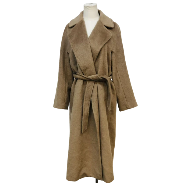 MAXMARA/羊毛/大衣/95新/市场价0/时尚女士羊绒毛呢百搭宽松