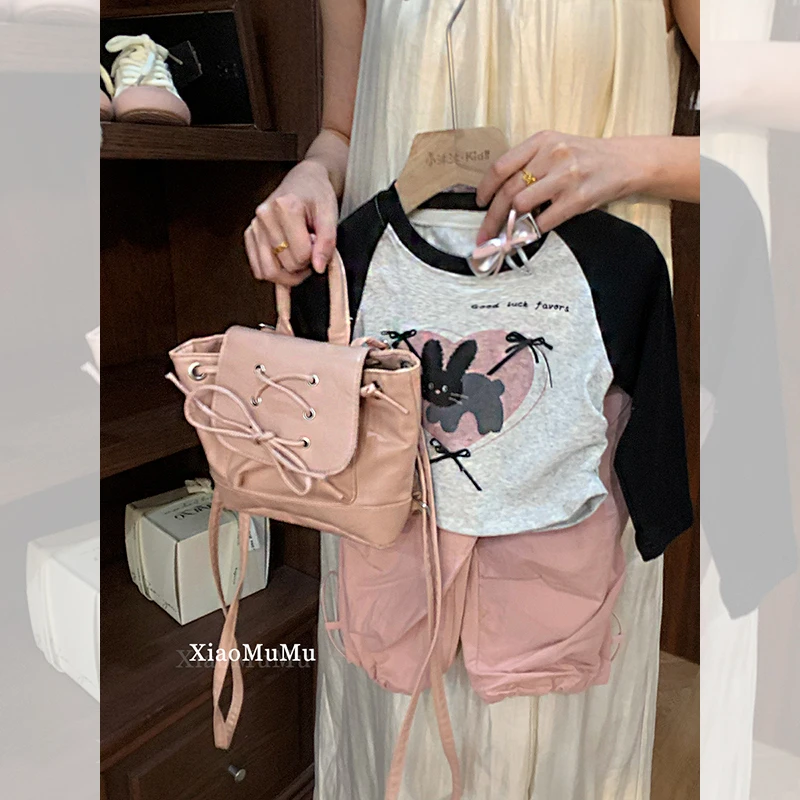 【现货】小沐沐女宝宝洋气长袖上衣2024新款早秋女童百搭打底衫T恤