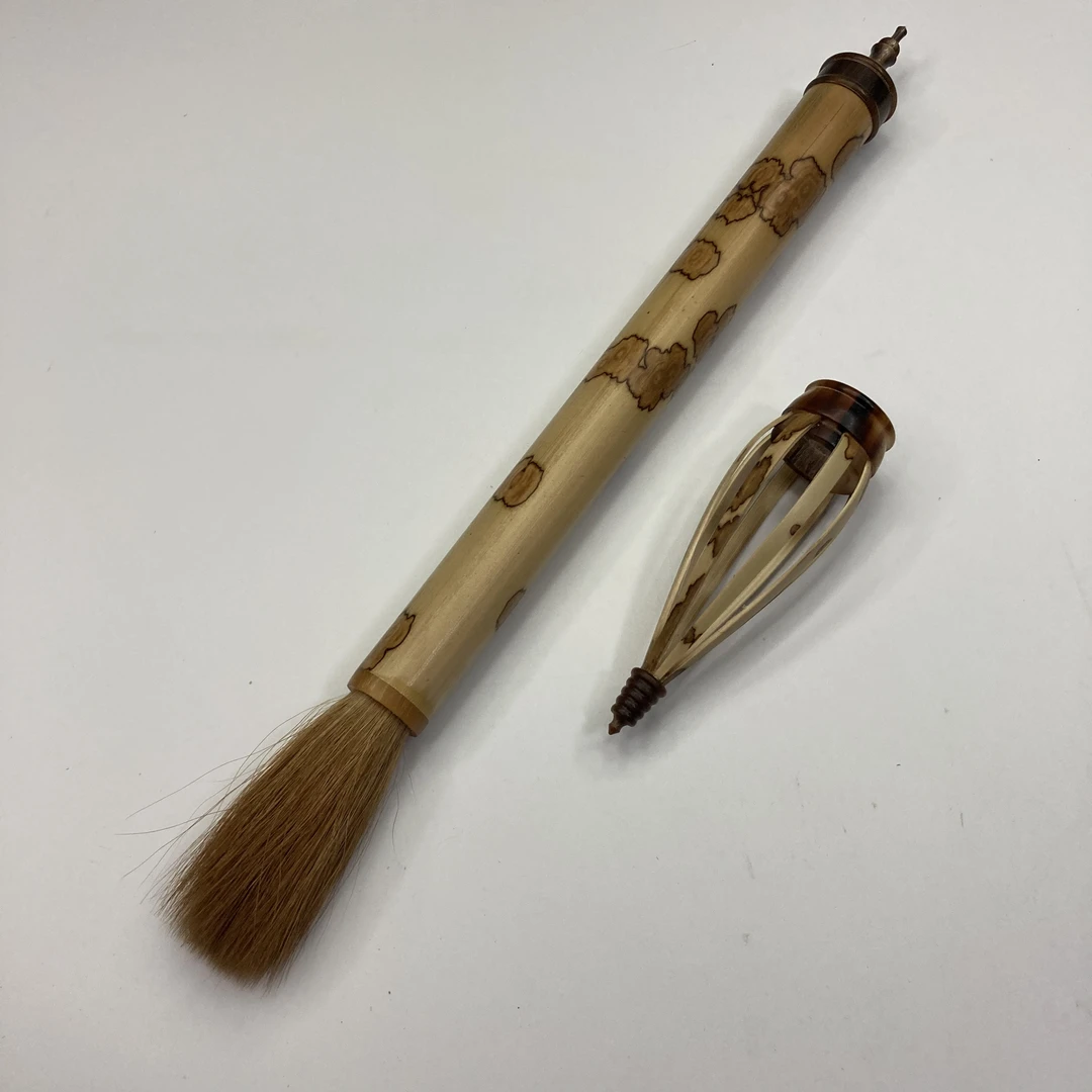 专业级蝴蝶花纯狼大楷：出锋：5.5cm 口径：1.2 书家定制 书法毛笔