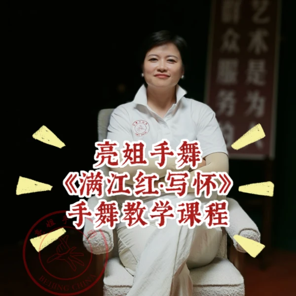 亮姐手舞团大型节目录制古诗词《满江红·写怀》手舞教学课程