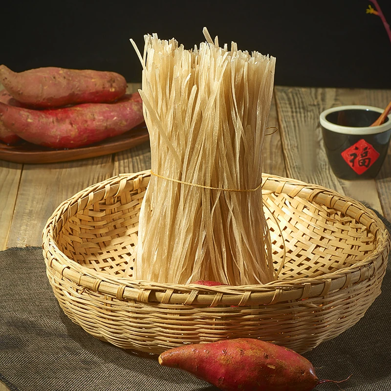 现代知青纯手工纯红薯粉条 宽粉火锅宽粉 地瓜粉条1斤试吃装 包邮