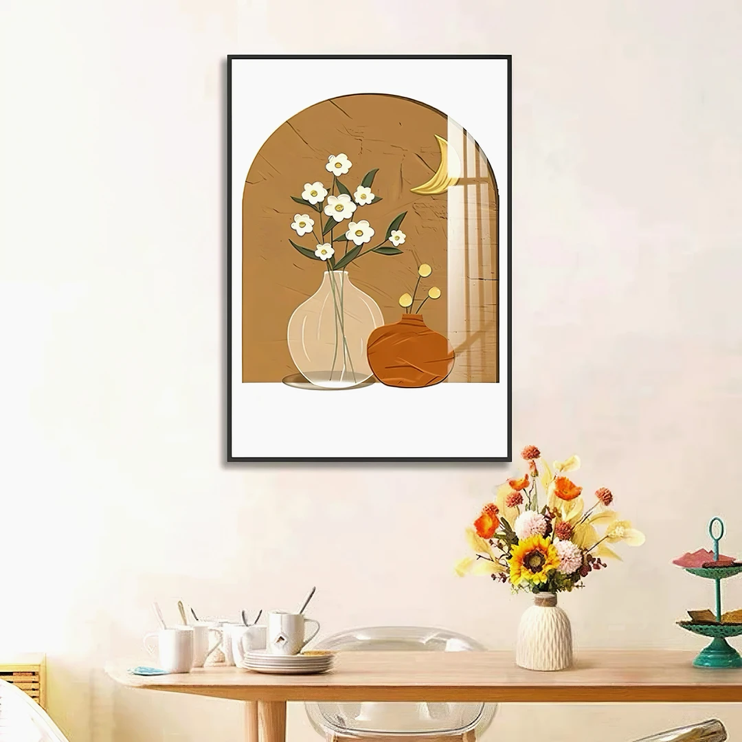 手绘油画现代简约静物花卉客厅沙发背景墙挂画玄关走廊过道墙壁画