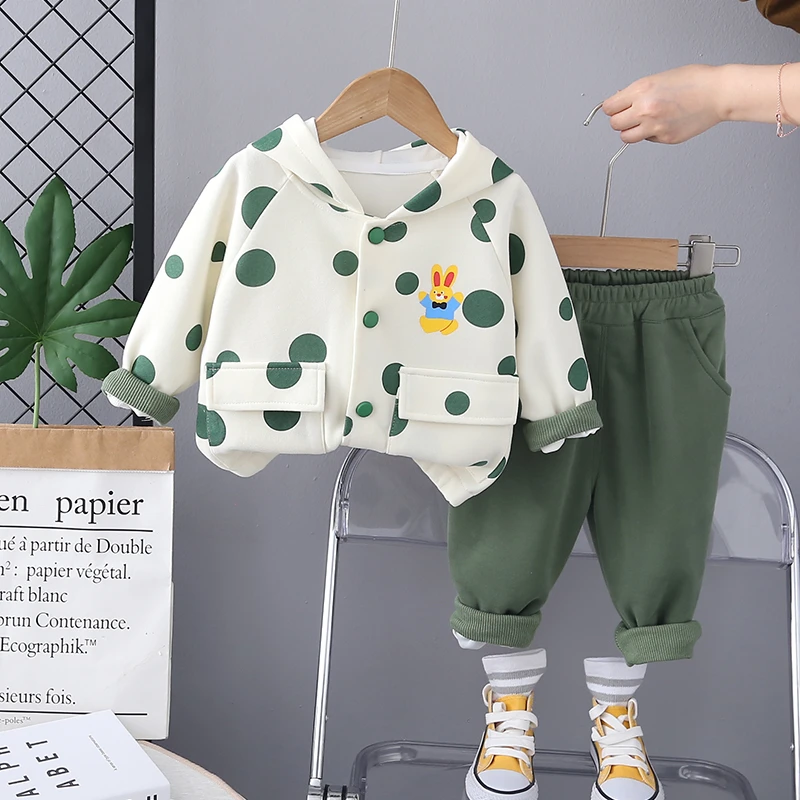 洋气时尚女童宝宝儿童套装新款秋季2024春秋款长袖衣服卫衣两件套