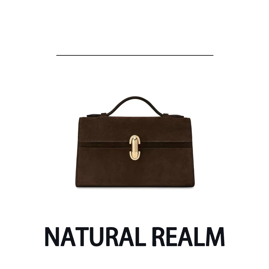 {NATURAL REALM}百搭款手提包牛皮磨砂手提简约时尚女士耐磨复古