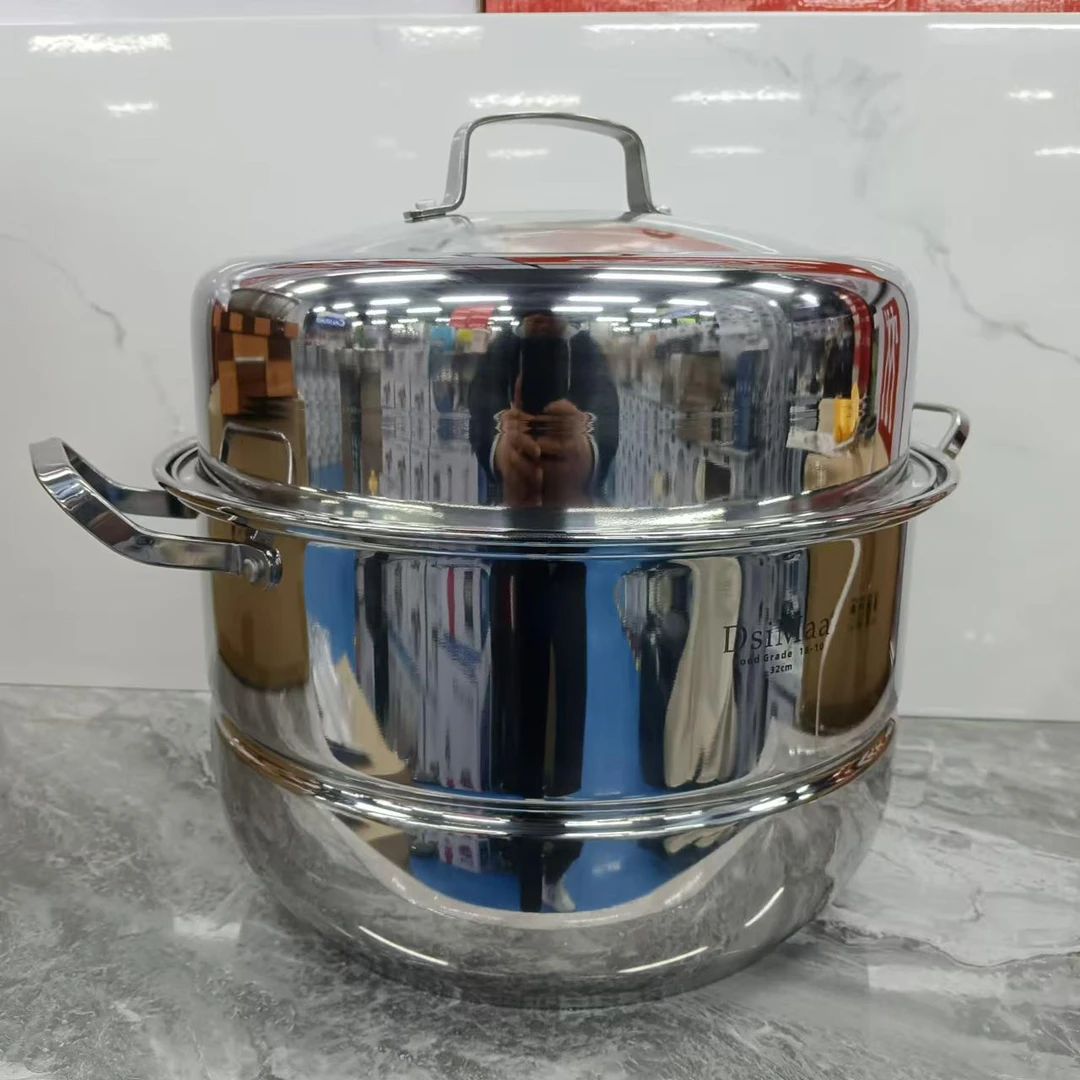 Dsimaa丹斯曼/二层大蒸锅32cm加厚加深蒸煮炖蒸鱼蒸馒头炉灶通用