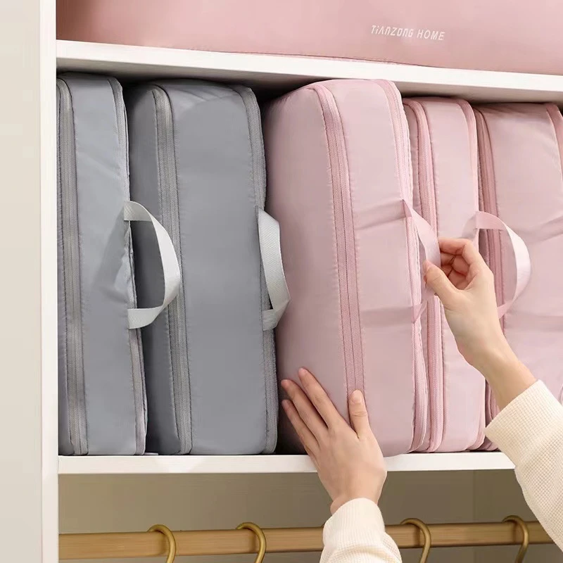 羽绒服收纳袋被子收纳真空压缩袋旅行便携行李箱整理专用袋子家用
