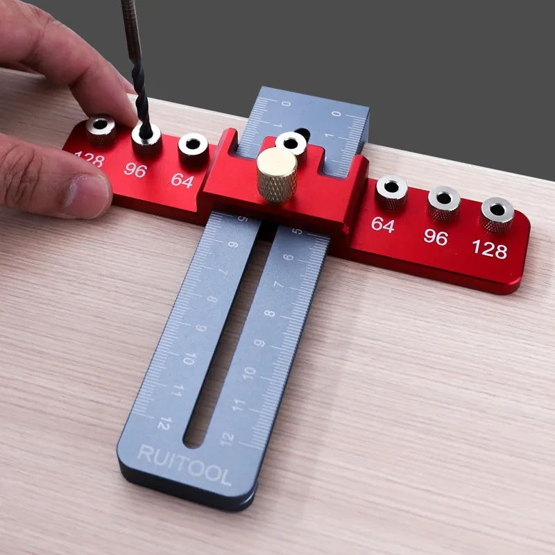 Imbot英珀工具铝合金拉手打孔抽屉开孔辅助器家具把手打孔器