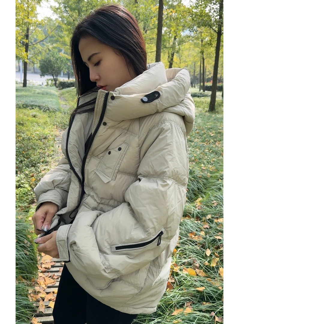 【菲菲专属】2024冬季新款时尚90白鹅绒服女士