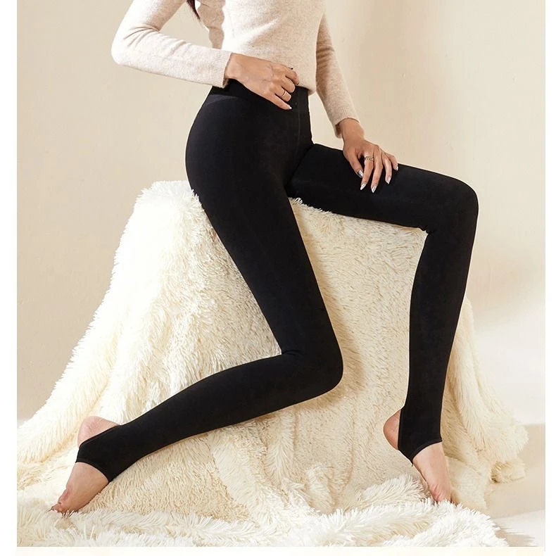 双面穿打底裤高腰修身弹力