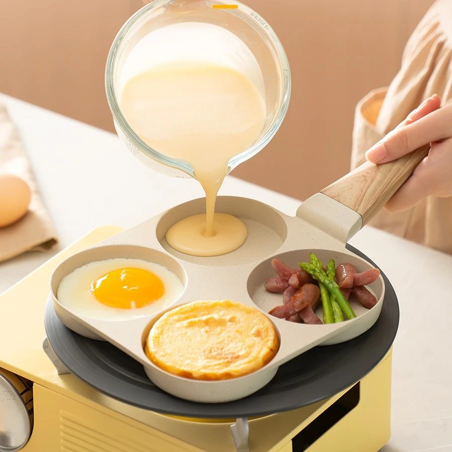 【苏泊尔正品】煎蛋神器四孔早餐锅煎鸡蛋蛋堡平底不粘锅小煎饼锅