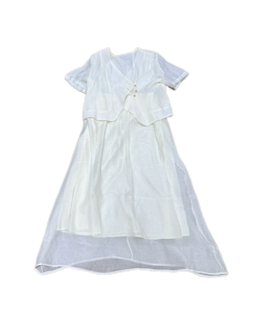 【CX0090】2024夏季新款新中式氛围感连衣裙