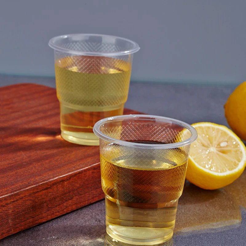 【2元包邮到手50只一次性杯子】福利品请勿中差评 透明塑料杯2211