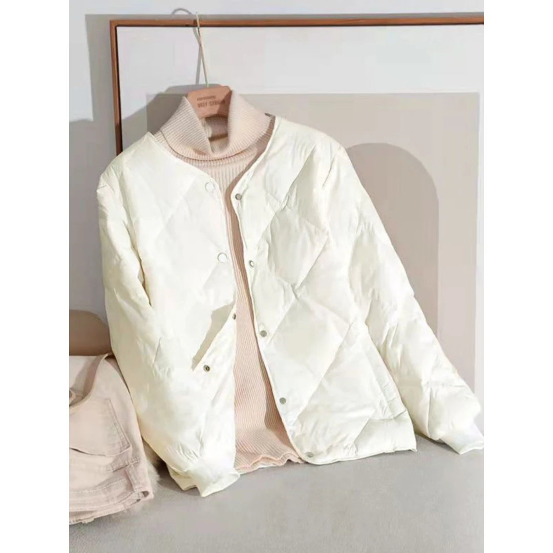 高中生校服神器内胆初中生白鸭绒轻薄校服羽绒内胆女短宽松