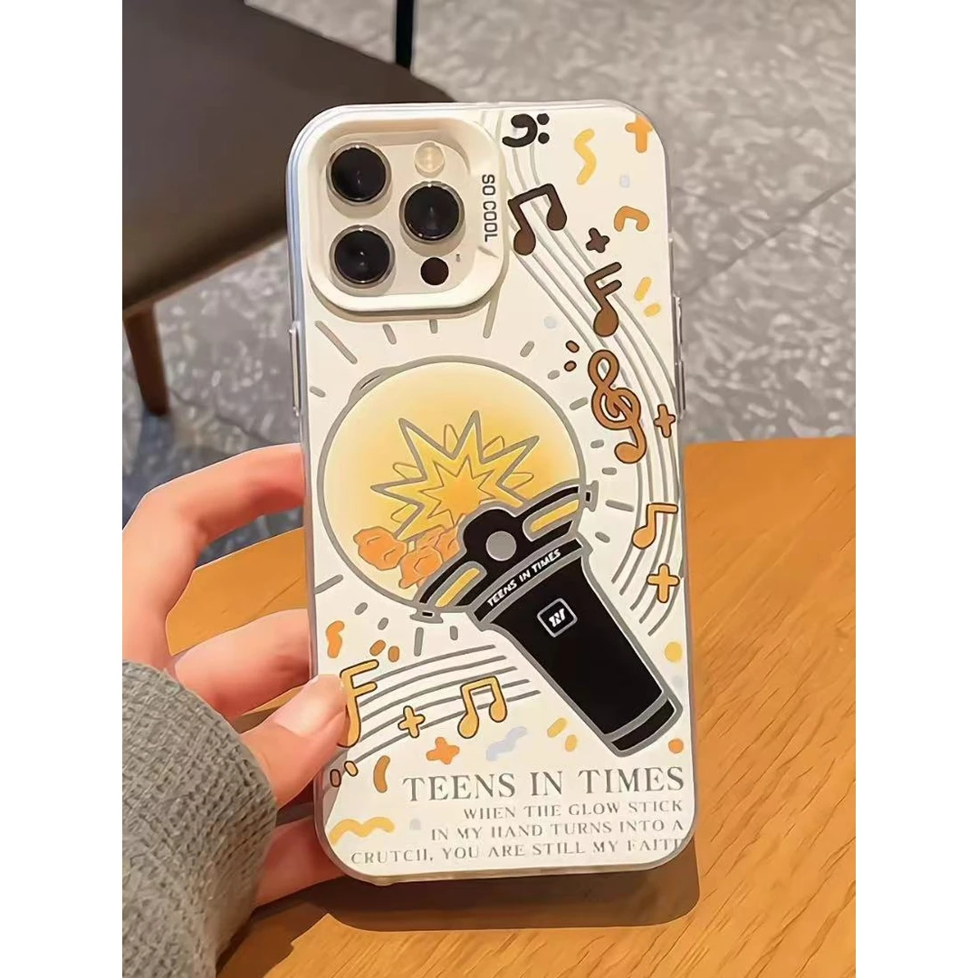 适用16promax创意iPhone14时代少年团应援棒17苹果12硬15ps手机壳