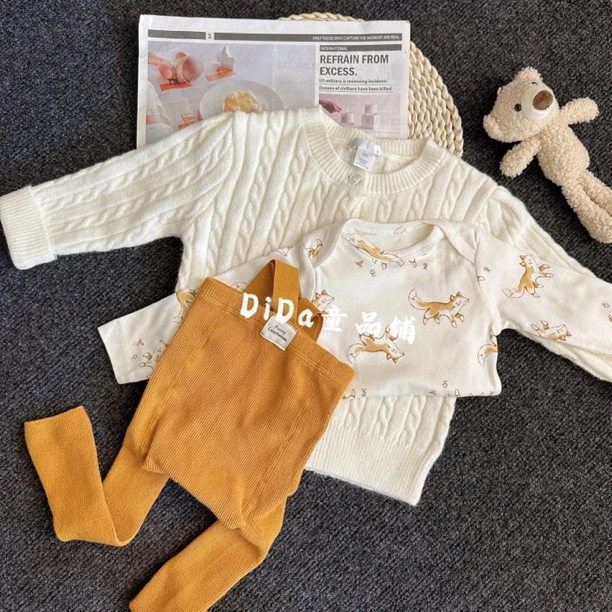 【哈喽狸狸】宝宝秋季长袖连体包屁衣ins可爱风