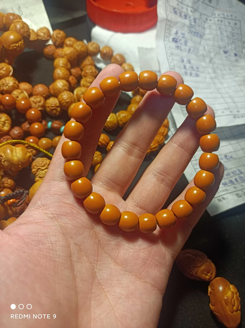 瑕疵猴头直射核雕雕刻手串