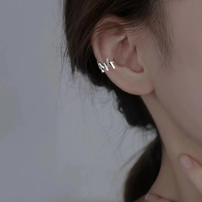 不规则耳夹无耳洞女2023年新款潮简约小众设计感几何耳