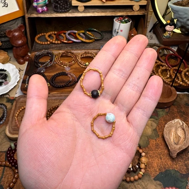 《橄榄核戒指》精致橄榄核设计款女戒指戒圈