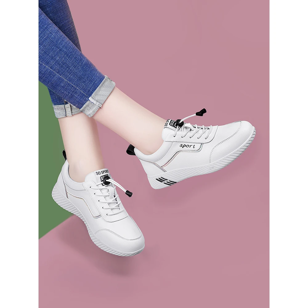 女士小白鞋2023新款女鞋春季时尚妈妈软底舒适旅游鞋女休闲运动鞋