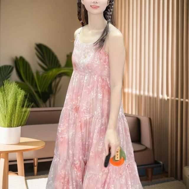 过款连衣裙显瘦长款仙女裙收腰气质甜美温柔日常简约大方裙子女装