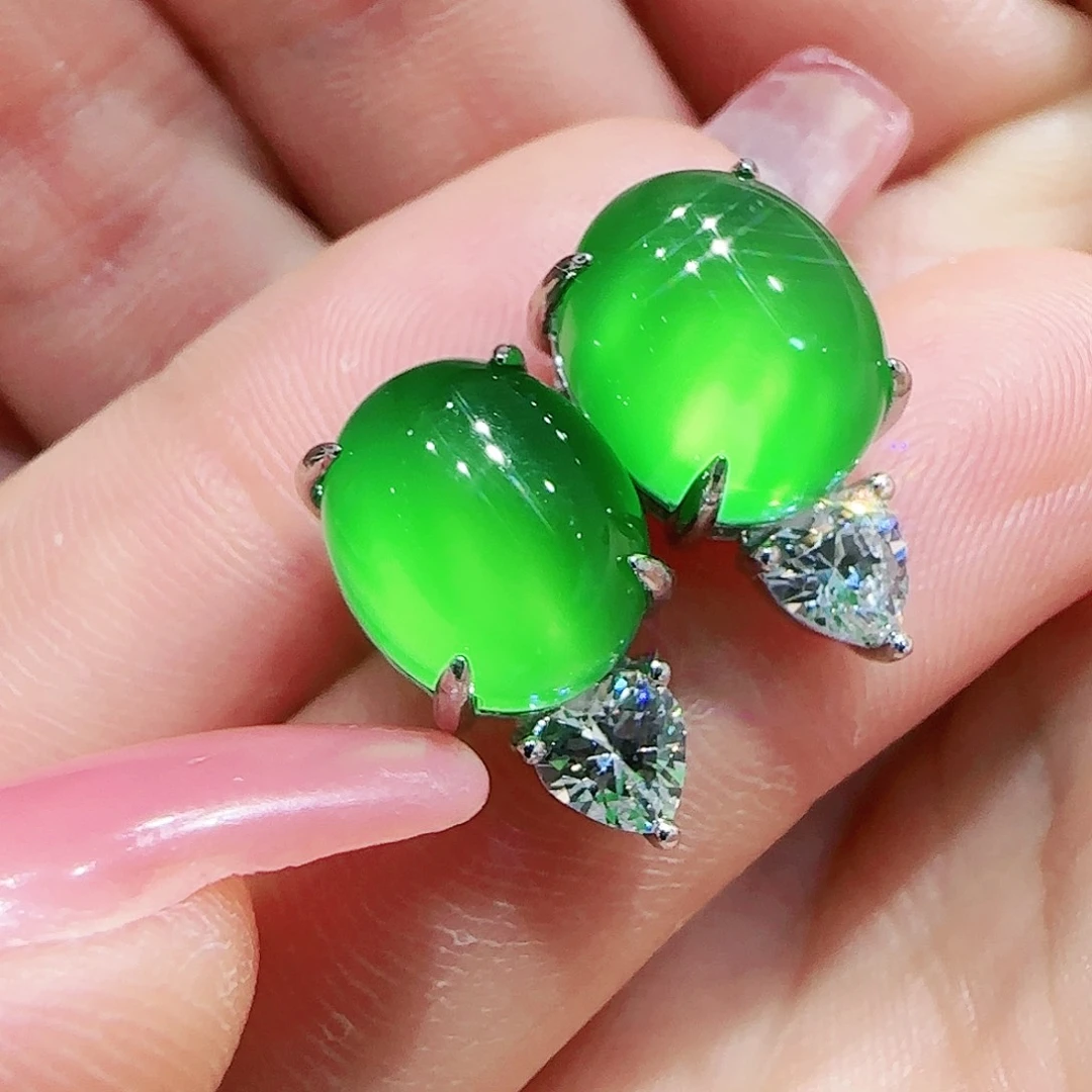 玛瑙/玉髓耳坠未镶嵌秦*