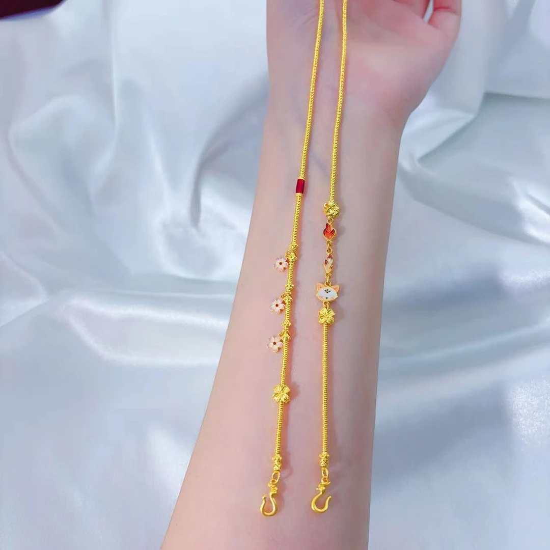 【伟新源】足金999 烧蓝工艺 九尾狐万能链19.13克