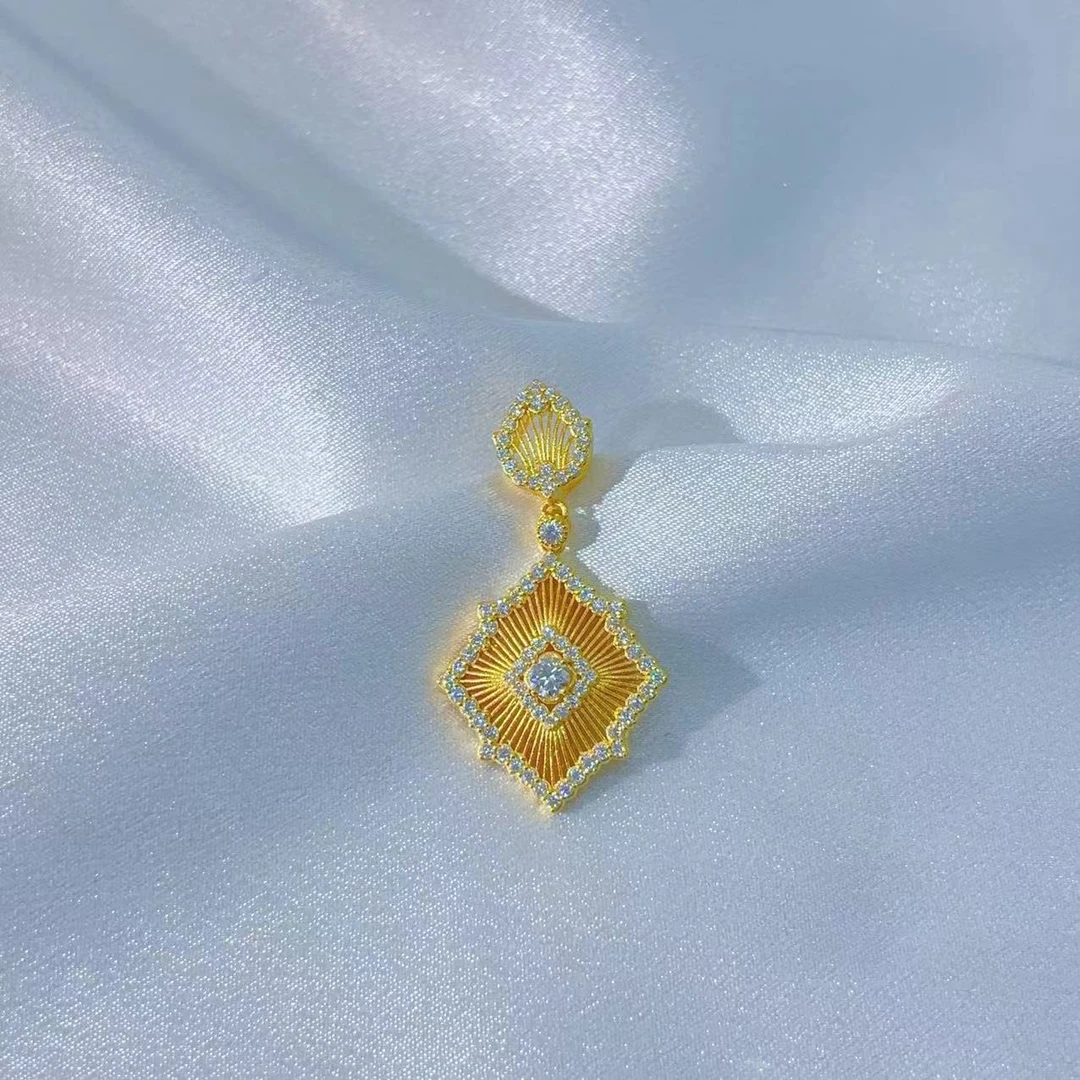 【伟新源】足金999 古法工艺  镶嵌布契，拉提10.5克