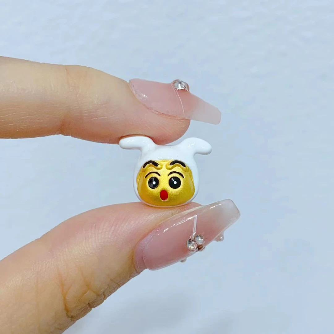 【伟新源】足金999 精品小蜡狗头1.64克（大孔可穿皮绳）