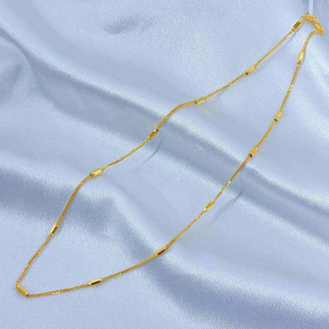 【伟新源】足金999 5G工艺 肖邦隔柱链5.58克