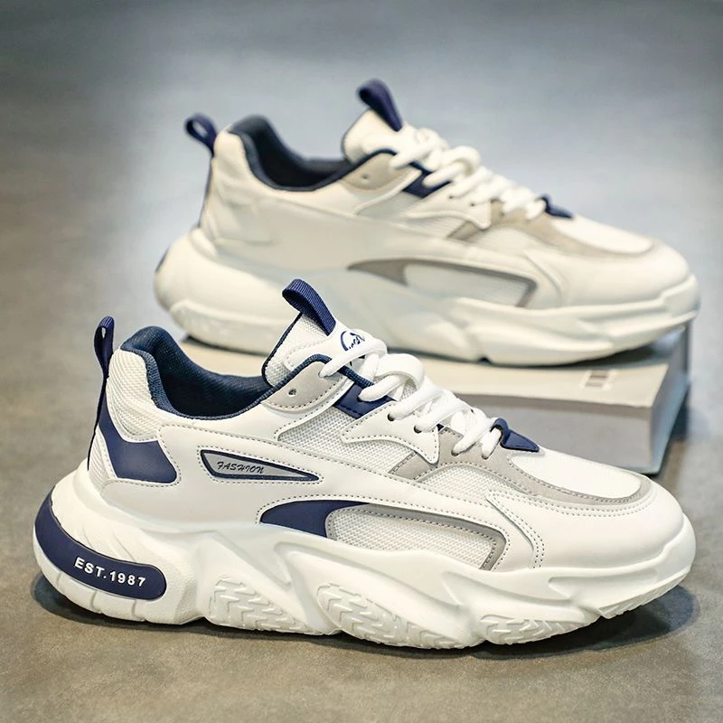 【小扬哥推荐】男鞋秋冬款透气网面运动鞋子男潮流百搭小白增高男士