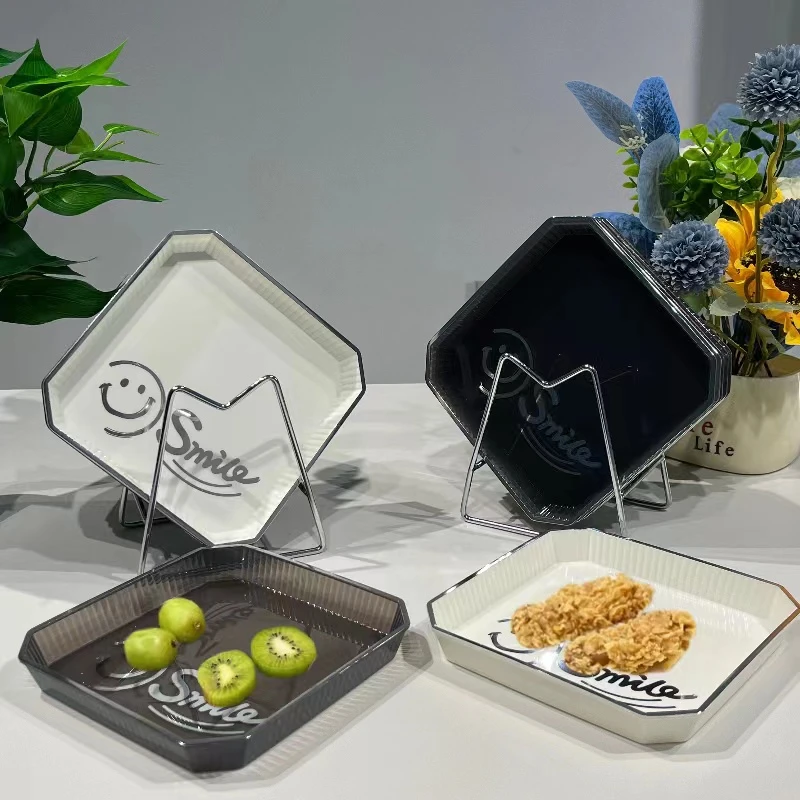 方形网红水果盘高颜值味碟小吃碟桌面吐骨头碟小碟子餐具