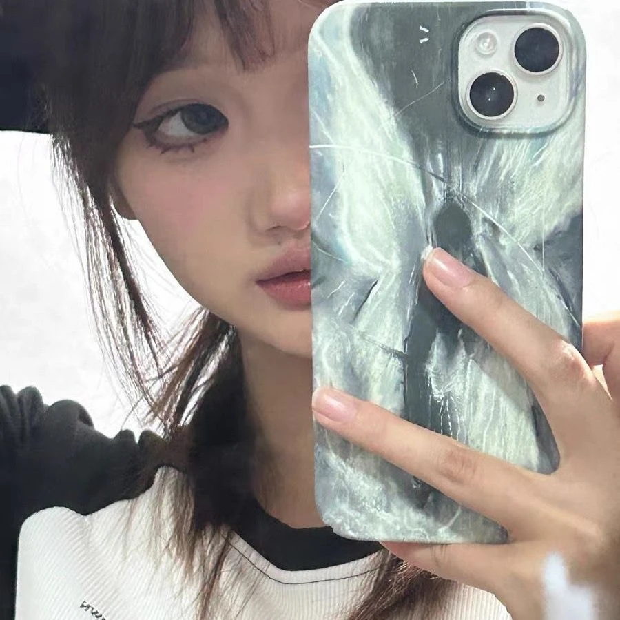 炫酷插画苹果iPhone15pro手机壳14/13promax软壳xs/xr简约11女78p