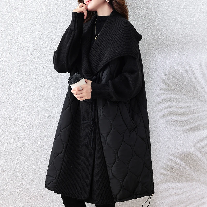 大码中长款风衣外套女装2024秋冬季新款高级感慵懒风洋气宽松大衣