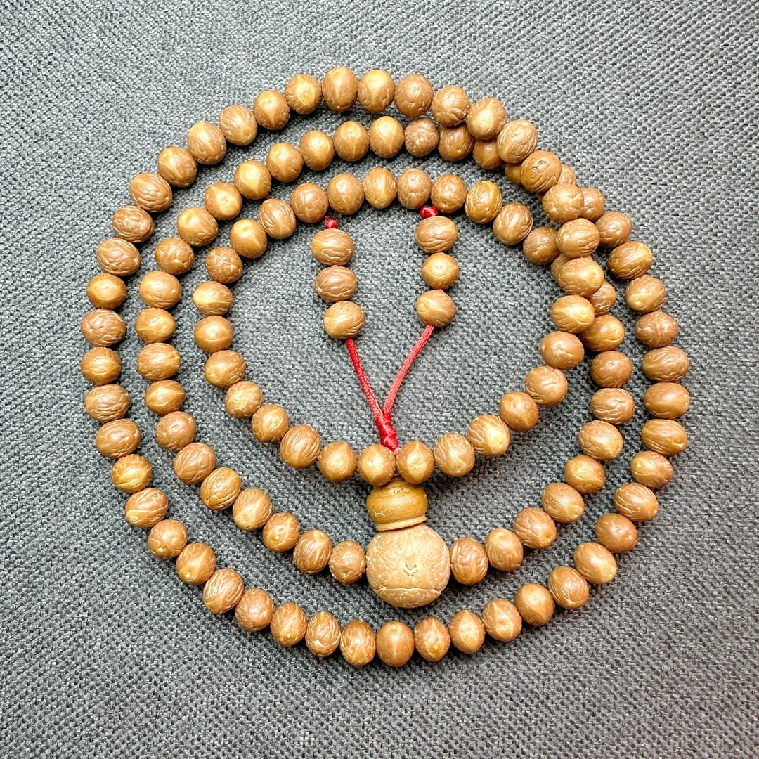 【油皮大眼萌】精挑国产小凤眼菩提7-8mm文玩念珠头货酸枣核核手串