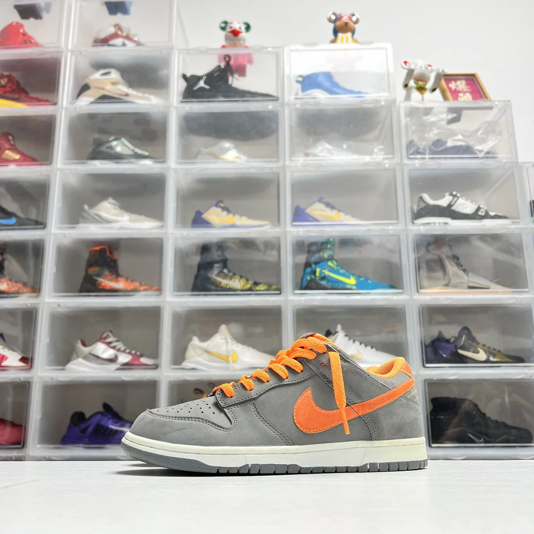 42码 耐克 dunk 灰橙 95新 绝版 低帮板鞋 中古潮鞋 时尚休闲鞋