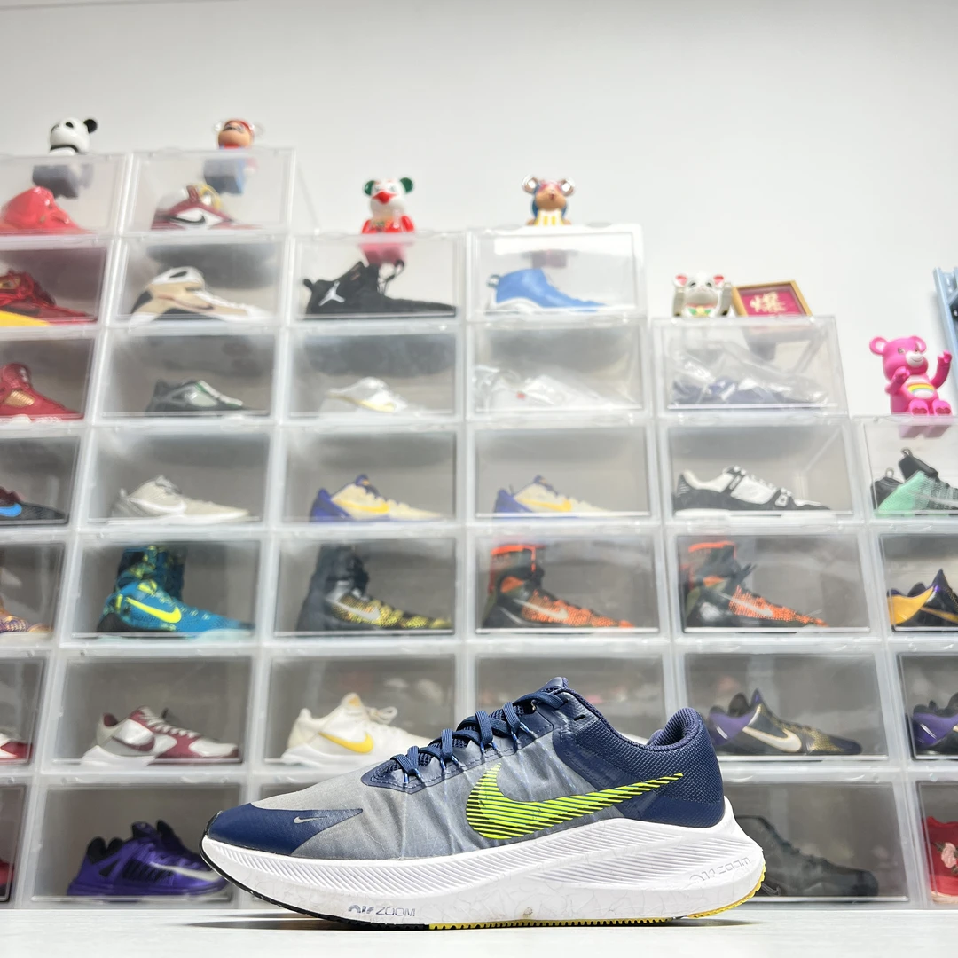 42.5码 耐克 Zoom Winflo8 午夜蓝 95新 公价1359休闲跑步鞋 潮鞋