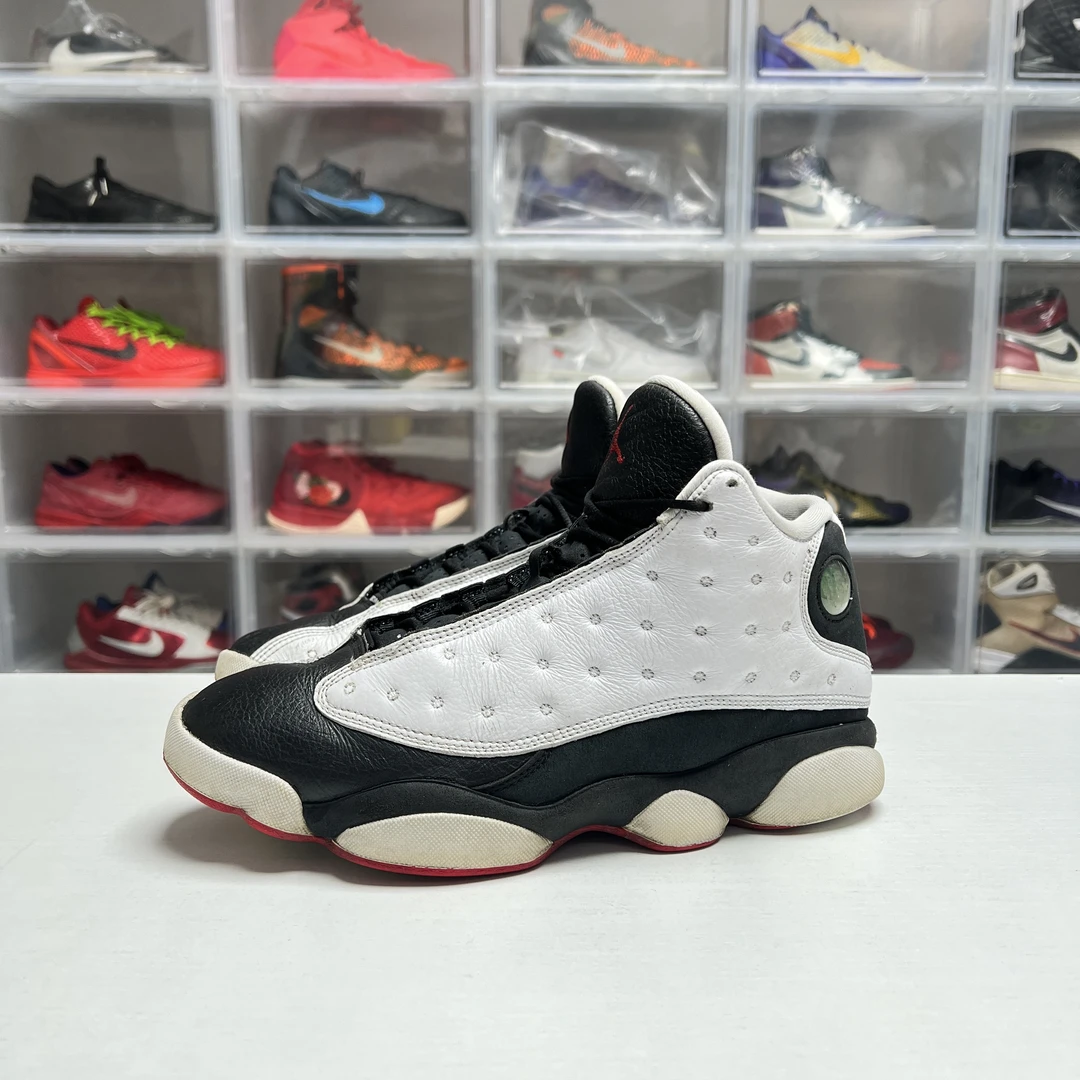 43码 aj13 熊猫 黑白红 85新 公价2479 复古 篮球鞋 潮鞋