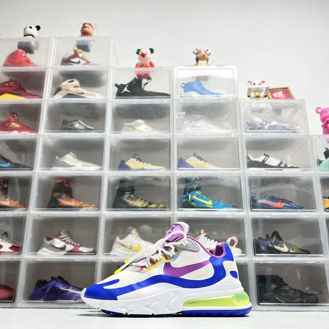 40码 耐克 Air Max270 彩蛋限定 蓝白紫99新穿一次时尚休闲跑步鞋