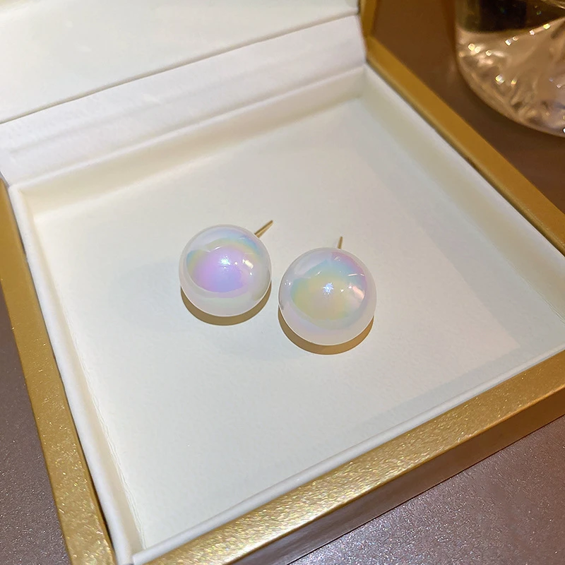 非金属仿珍珠耳饰 s925银针【54号】时尚洋气耳钉气质百搭轻奢耳环