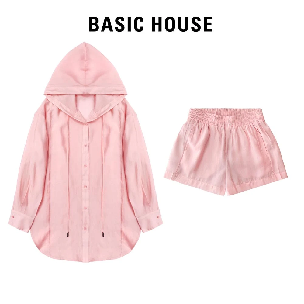Basic House/百家好夏季新款时尚防晒休闲设计薄款防晒两件套3832